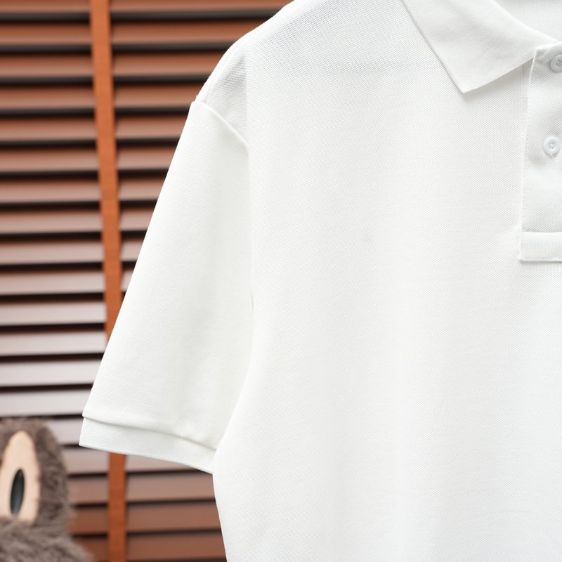 Ralph Lauren 더블 브레스트 폴로 셔츠 화이트 001-279086