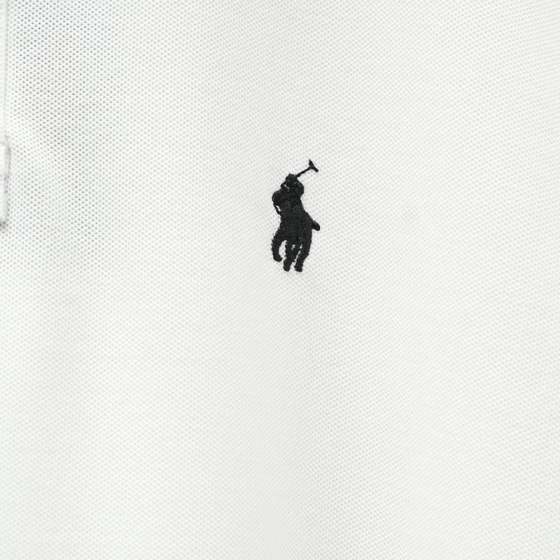 Ralph Lauren 더블 브레스트 폴로 셔츠 화이트 001-279086