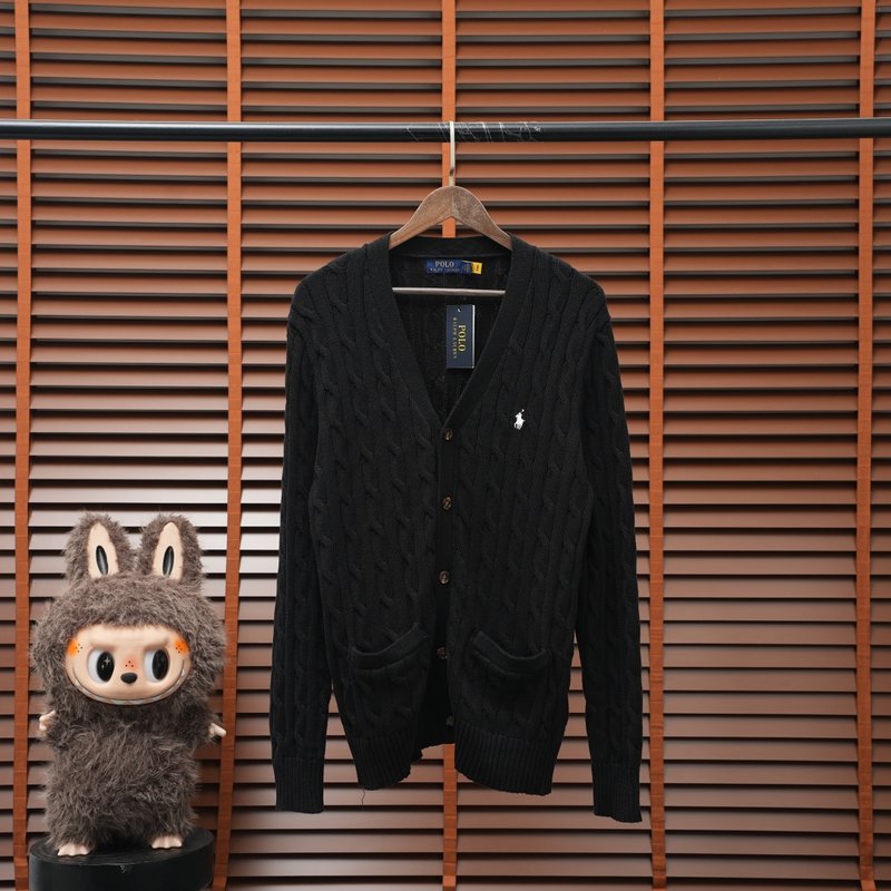 Ralph Lauren V넥 전면 버튼 니트 남성용 001-279116
