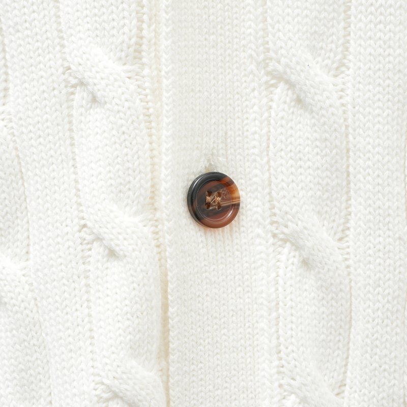 Ralph Lauren 화이트 V넥 니트 001-279117