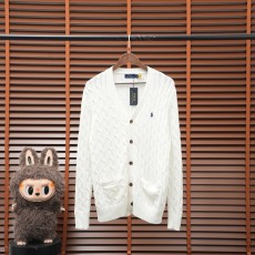Ralph Lauren 화이트 V넥 니트 001-279117