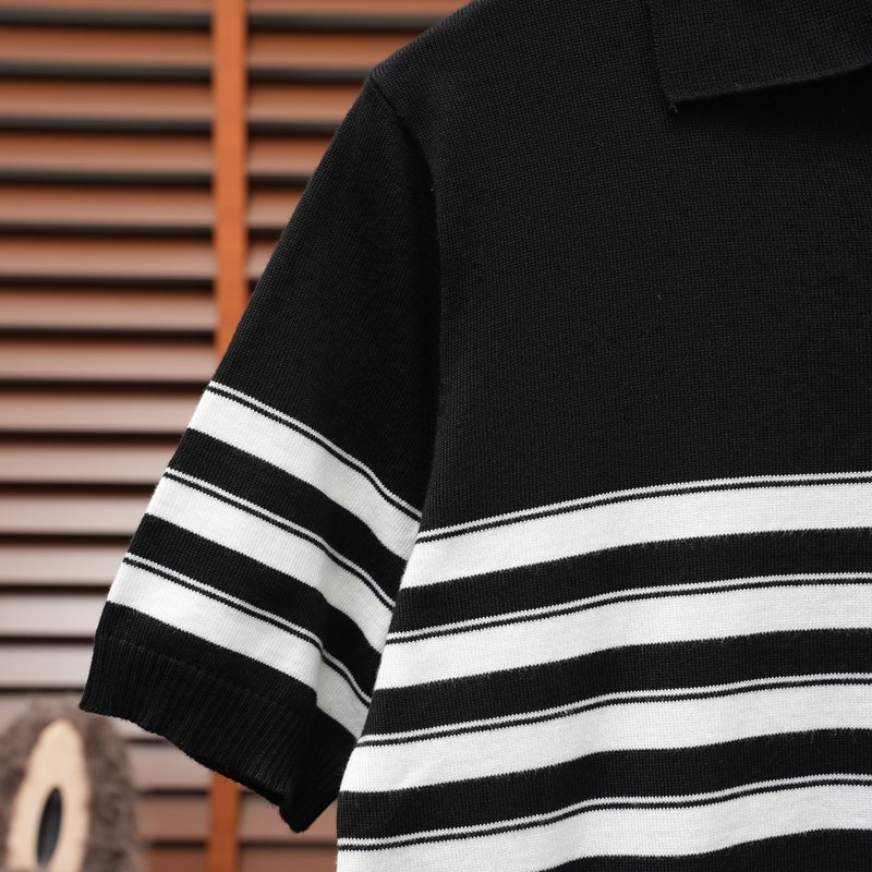 Ralph Lauren V넥 스트라이프 니트 001-279120