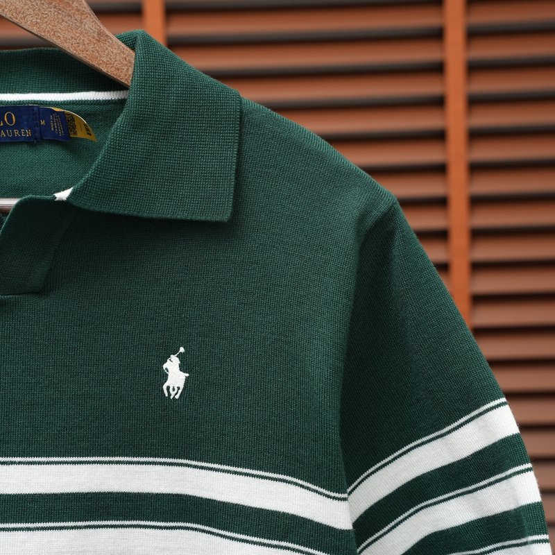 Ralph Lauren V넥 스트라이프 스웨터 001-279121