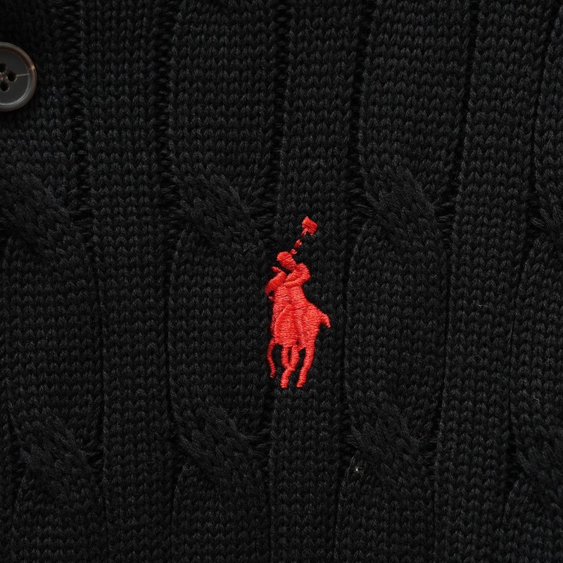 Ralph Lauren V넥 케이블 니트 남성용 001-279122