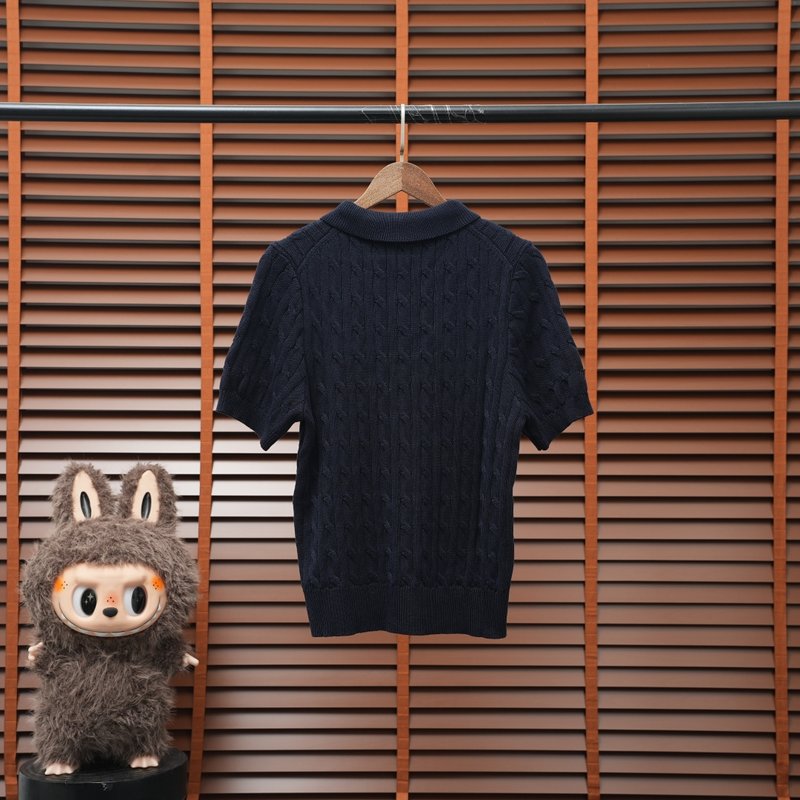 Ralph Lauren V넥 케이블 니트 스웨터 남성용 001-279123