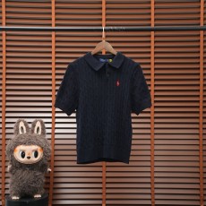 Ralph Lauren V넥 케이블 니트 스웨터 남성용 001-279123