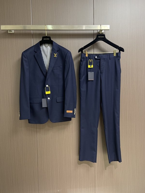 LV 싱글 브레스티드 정장 세트 001-279158