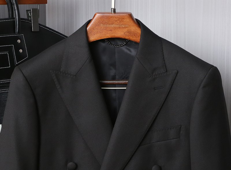 LV 남성 더블 브레스티드 울 정장 세트 001-279159