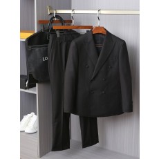 LV 남성 더블 브레스티드 울 정장 세트 001-279159