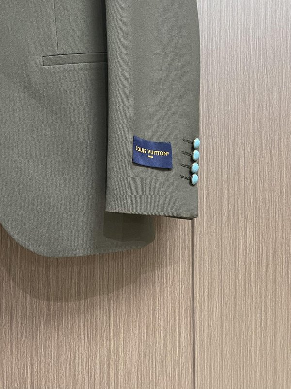 LV 청록색 심플 정장 세트 001-279160