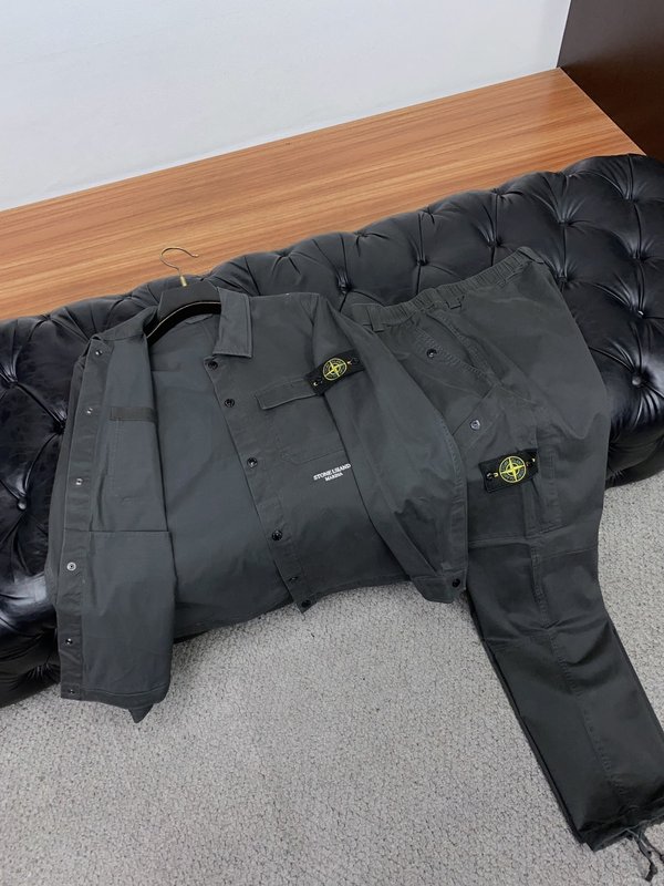 스톤 아일랜드 분리 가능한 가을 세트 001-279175