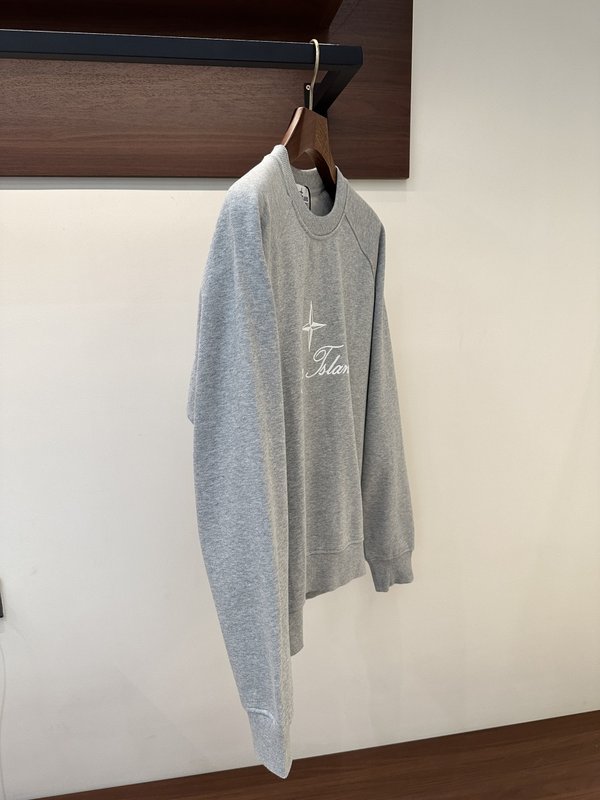 스톤아일랜드 크루넥 그레이 스웻셔츠 001-279189