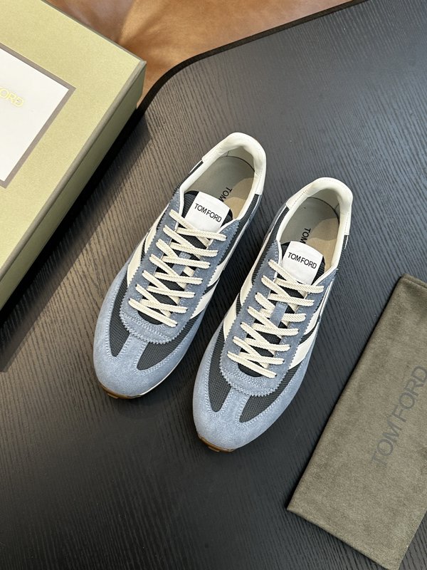 TOM FORD Cambridge 소가죽 로우탑 스니커 001-279232