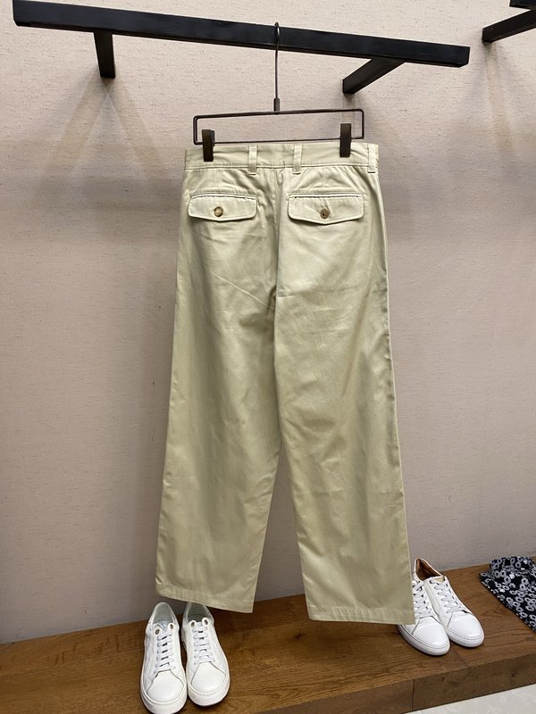 Loro Piana 코튼 트윌 루즈 팬츠 001-279249