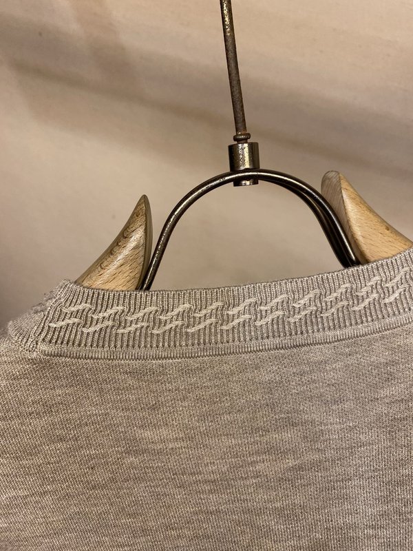 Loro Piana 반팔 니트 울 캐시미어 001-279314