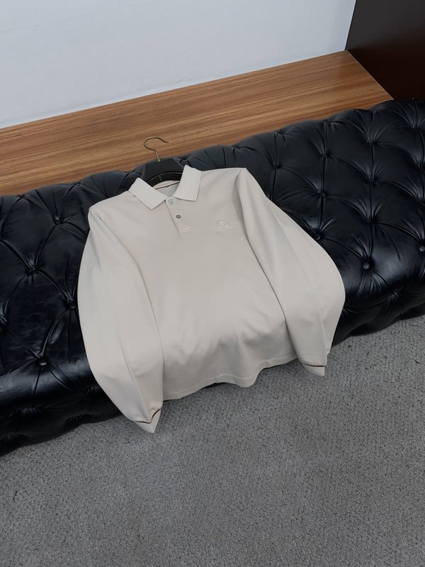 로로피아나 남성 카라 폴로 긴팔 티셔츠 001-279333