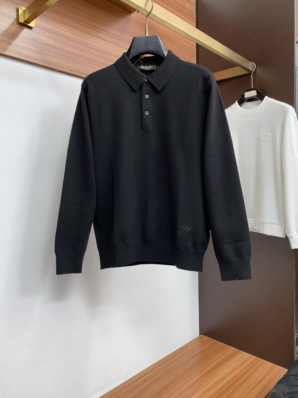 로로피아나 울 가디건 스웨터 001-279338