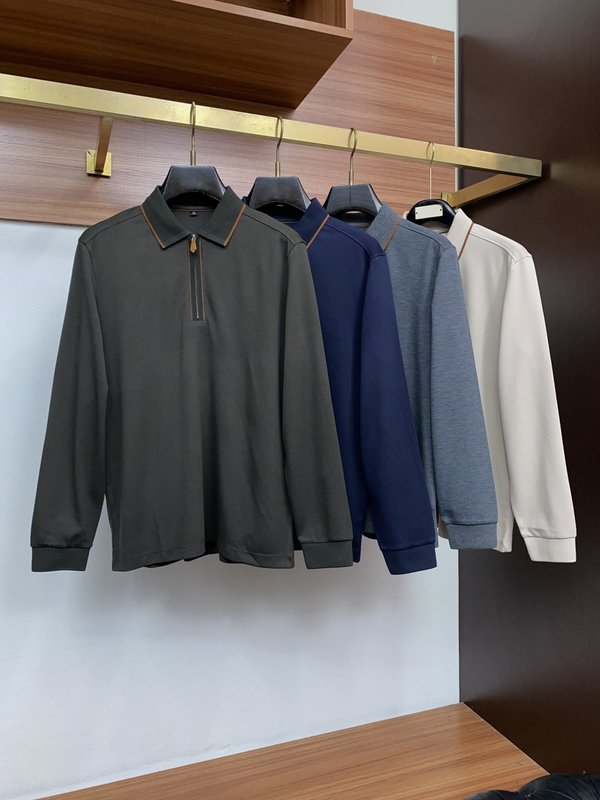 로로피아나 남성 폴로 긴팔 셔츠 001-279342
