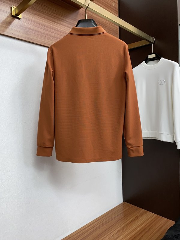 로로피아나 남성 반오픈 긴팔 폴로 셔츠 001-279344