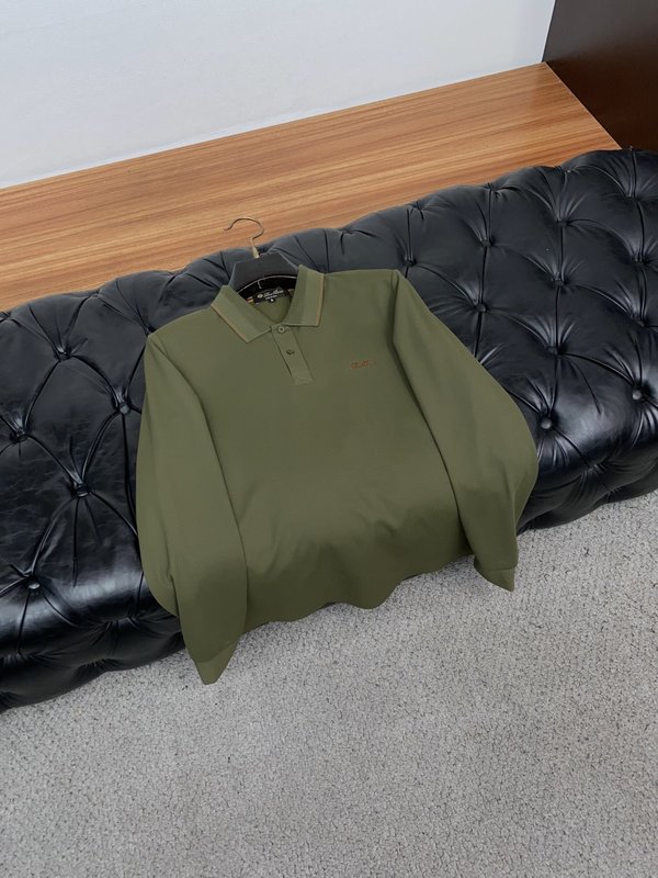 로로피아나 남성 클래식 긴팔 폴로 셔츠 001-279346