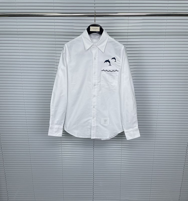 톰브라운 돌고래 자수 셔츠 001-279406
