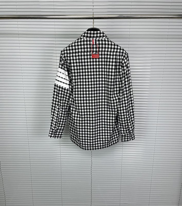 톰브라운 플란넬 압착 포바 긴팔 셔츠 001-279421