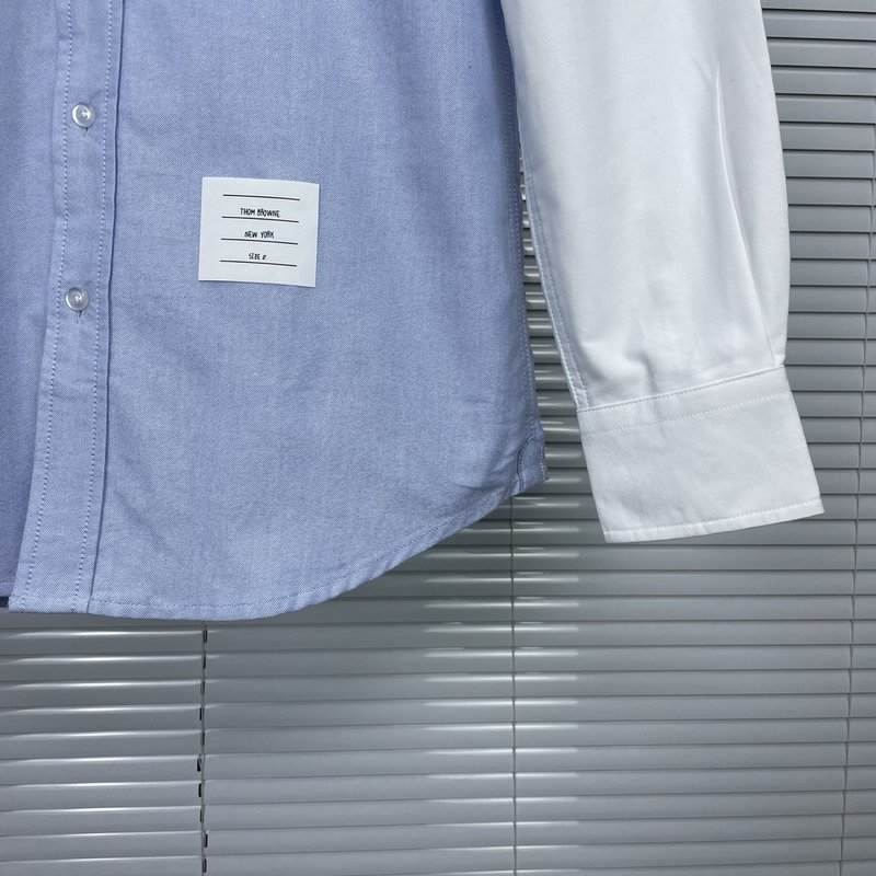 톰브라운 옥스포드 콜라주 긴팔 셔츠 001-279458