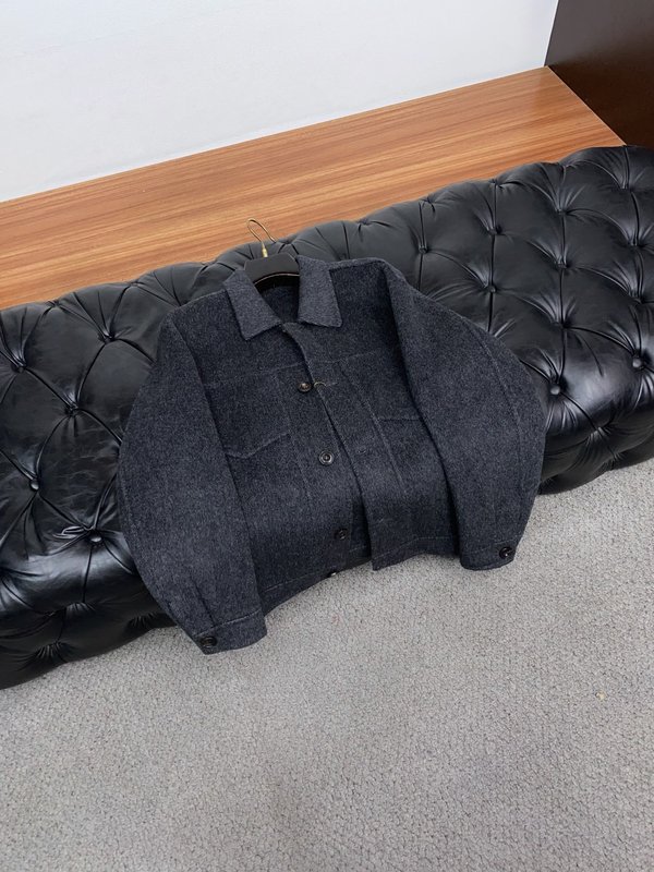 제니아 남성 캐주얼 울 라펠 재킷 001-279523