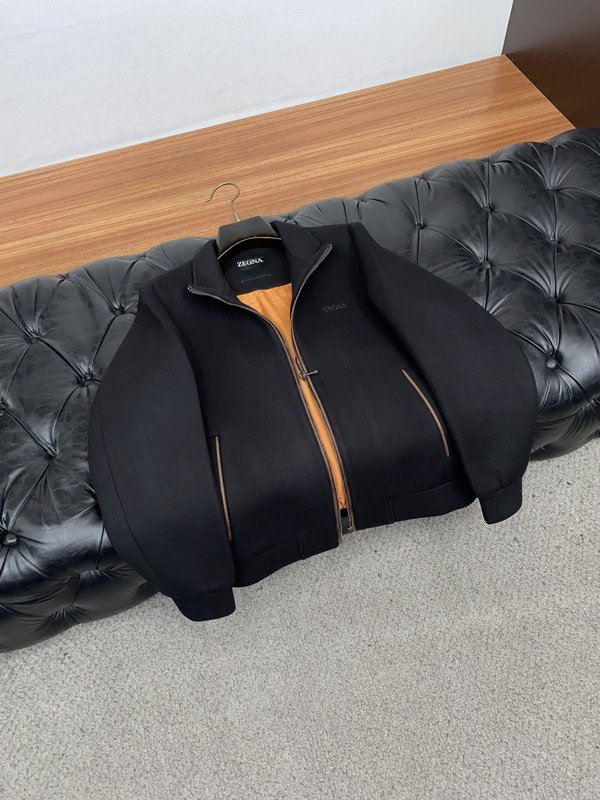 제니아 스탠드칼라 코튼 자켓 001-279527