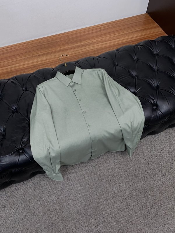 제니아 남성 비즈니스 캐주얼 턴다운 칼라 셔츠 001-279548