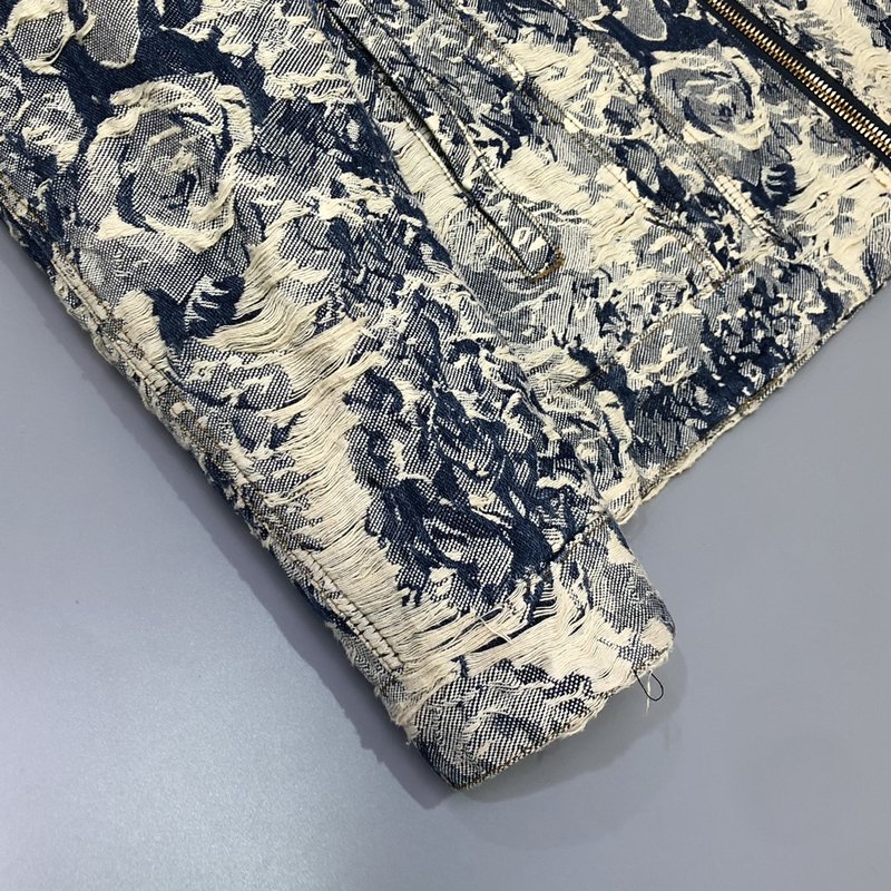 LV 초중공 데님 후드 패딩 점퍼 001-279950