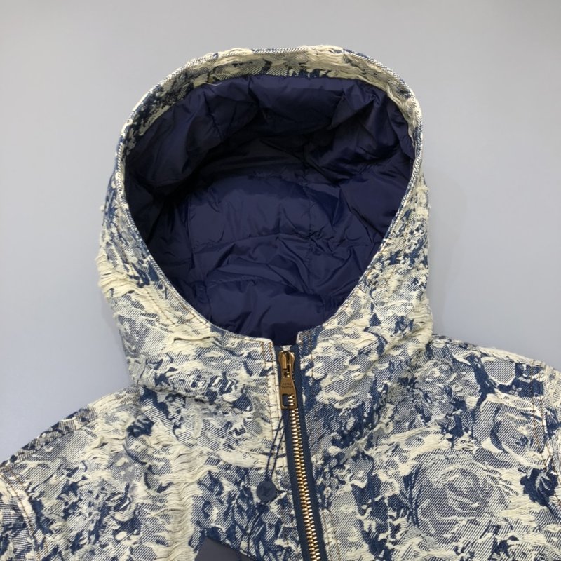 LV 초중공 데님 후드 패딩 점퍼 001-279950