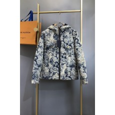 LV 초중공 데님 후드 패딩 점퍼 001-279950