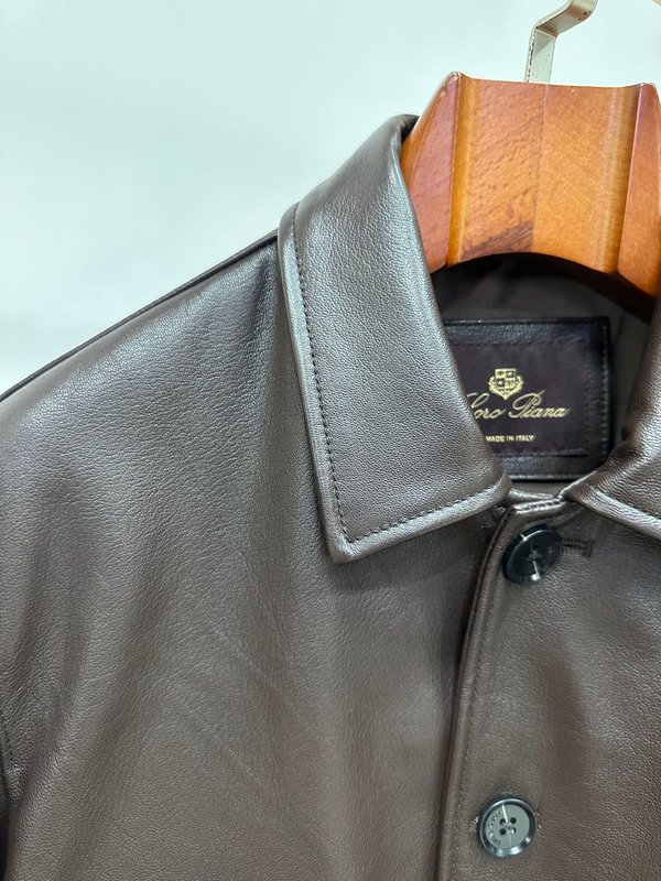 Loro Piana 클래식 양가죽 플라이트 재킷 001-280077