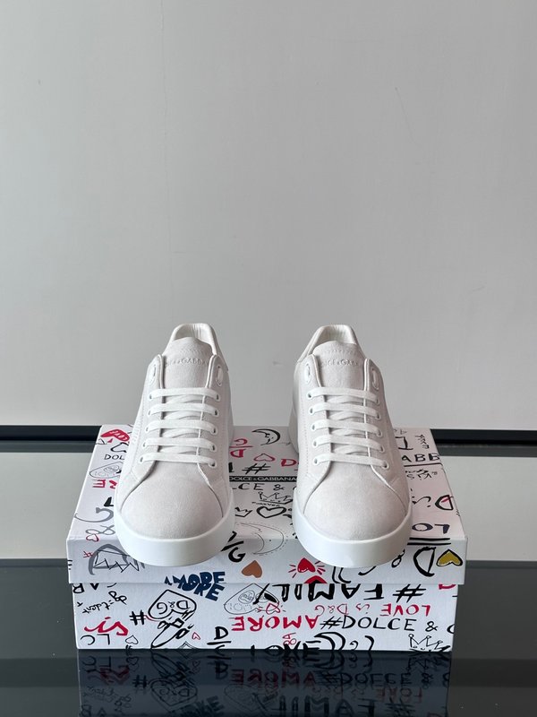 D&G 남성 레이스업 가죽 스니커즈 001-280217