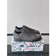 D&G 남성 레이스업 가죽 캐주얼 스니커즈 001-280219