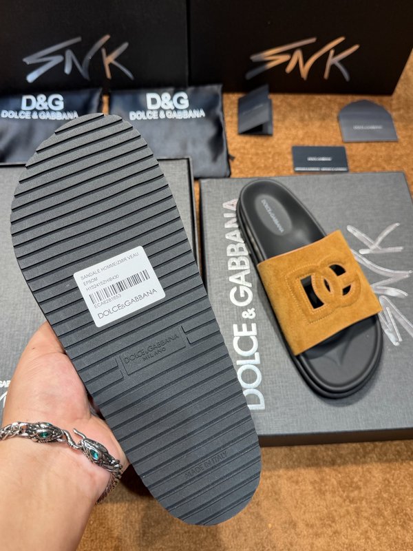 D&G 소가죽 남성 슬리퍼 001-280234