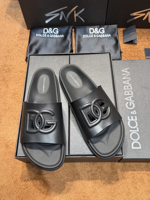 D&G 송아지 가죽 남성 슬리퍼 001-280261