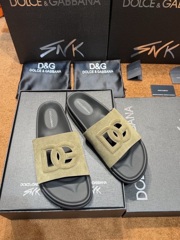D&G 송아지가죽 남성 슬리퍼 001-280264