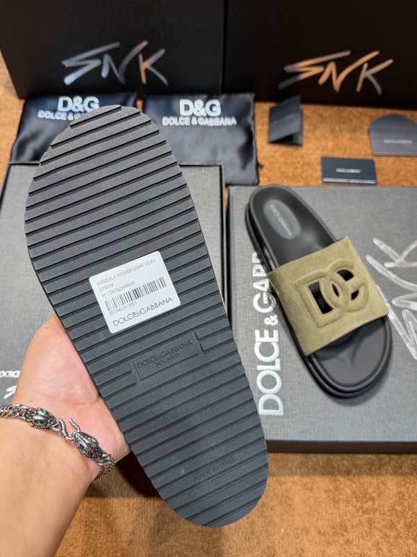 D&G 송아지가죽 남성 슬리퍼 001-280264