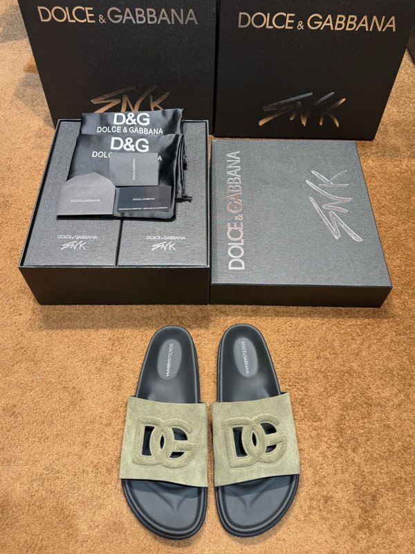 D&G 송아지가죽 남성 슬리퍼 001-280264