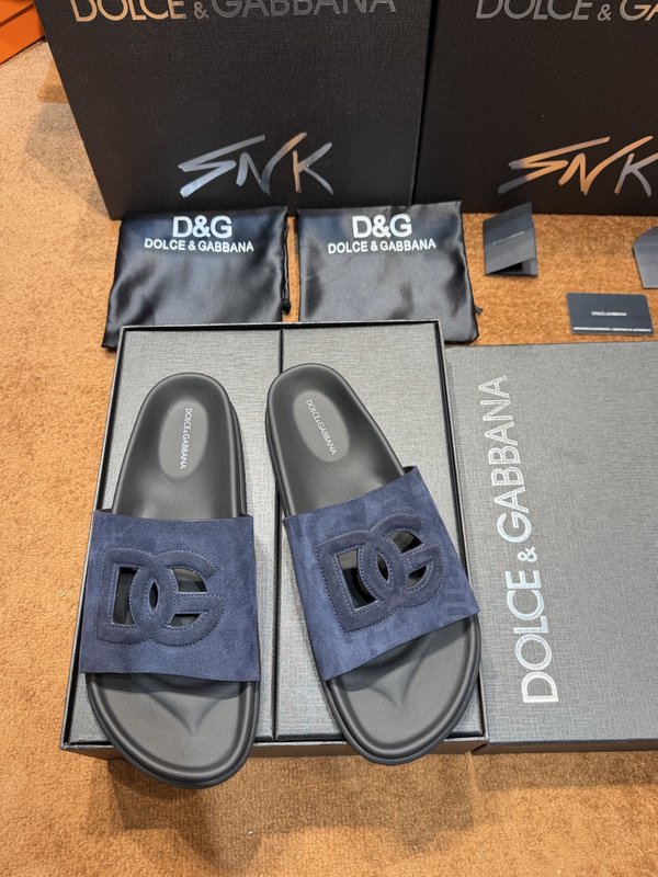 D&G 송아지가죽 남성 슬리퍼 001-280263