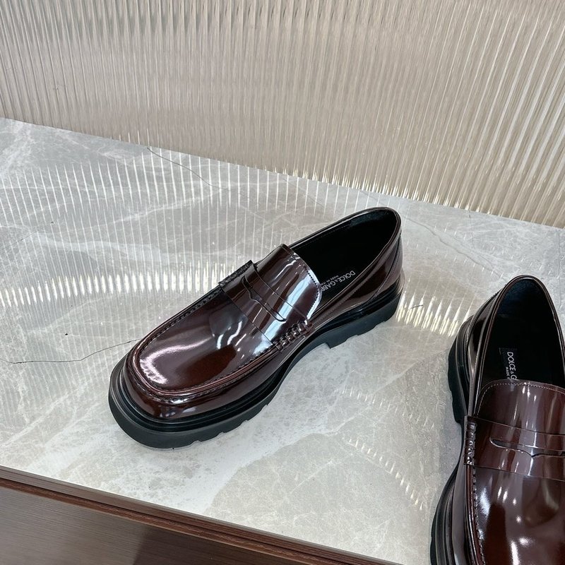 D&G 두체비나 광택 가죽 로퍼 001-280287