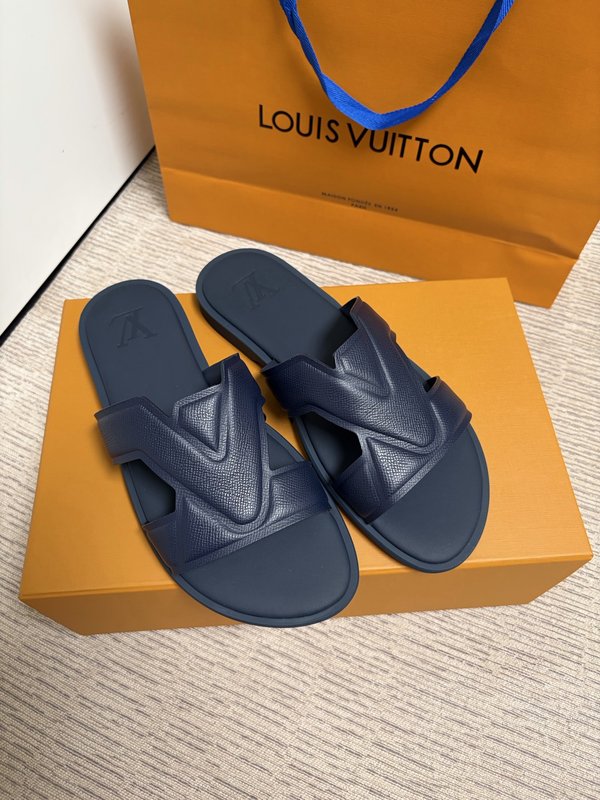 LV 남성 엠보싱 슬리퍼 001-280497
