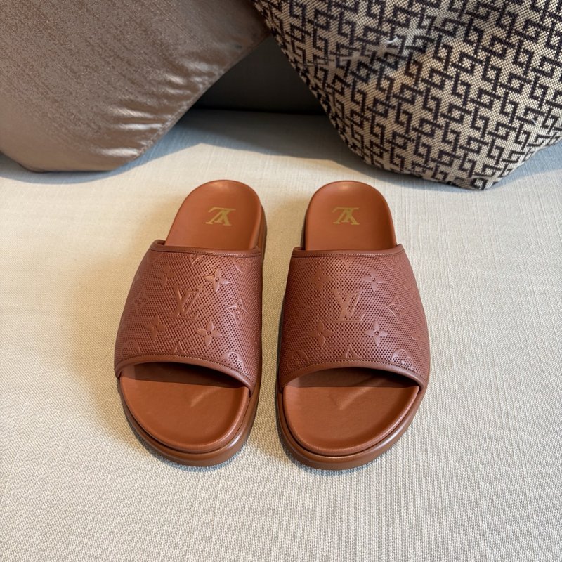 루이비통 빵 슬리퍼 브라운 001-280552