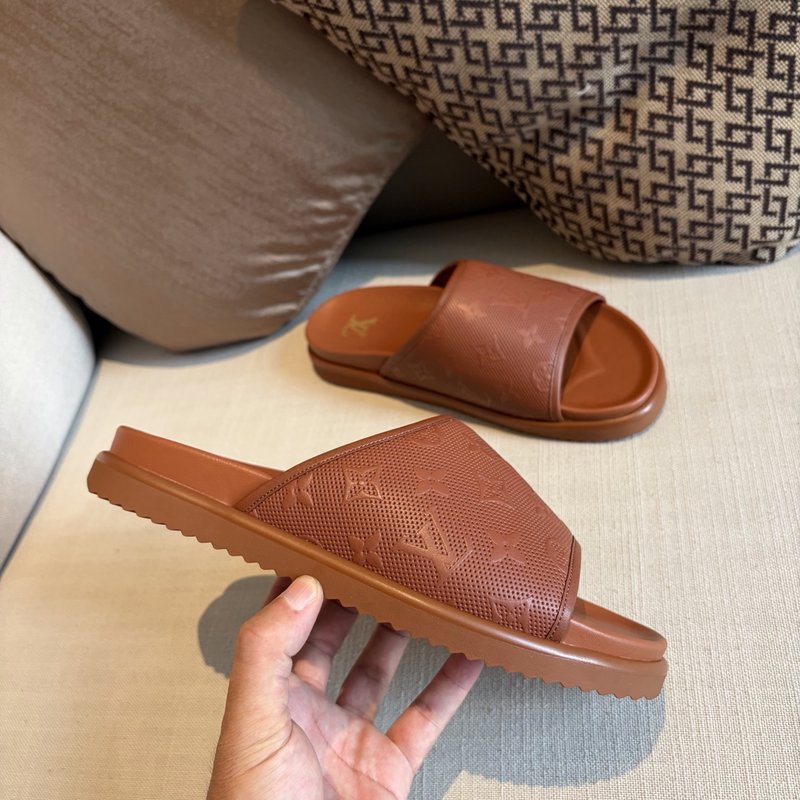 루이비통 빵 슬리퍼 브라운 001-280552