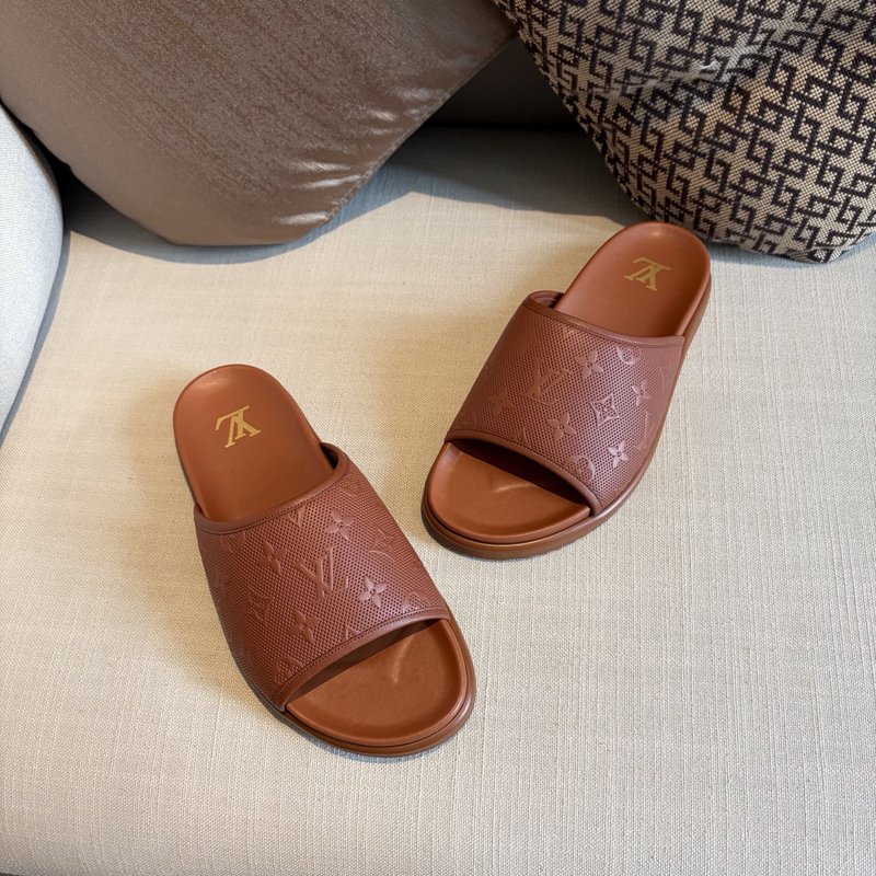 루이비통 빵 슬리퍼 브라운 001-280552
