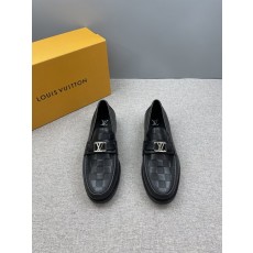 루이비통 체크 로퍼 블랙 001-280599
