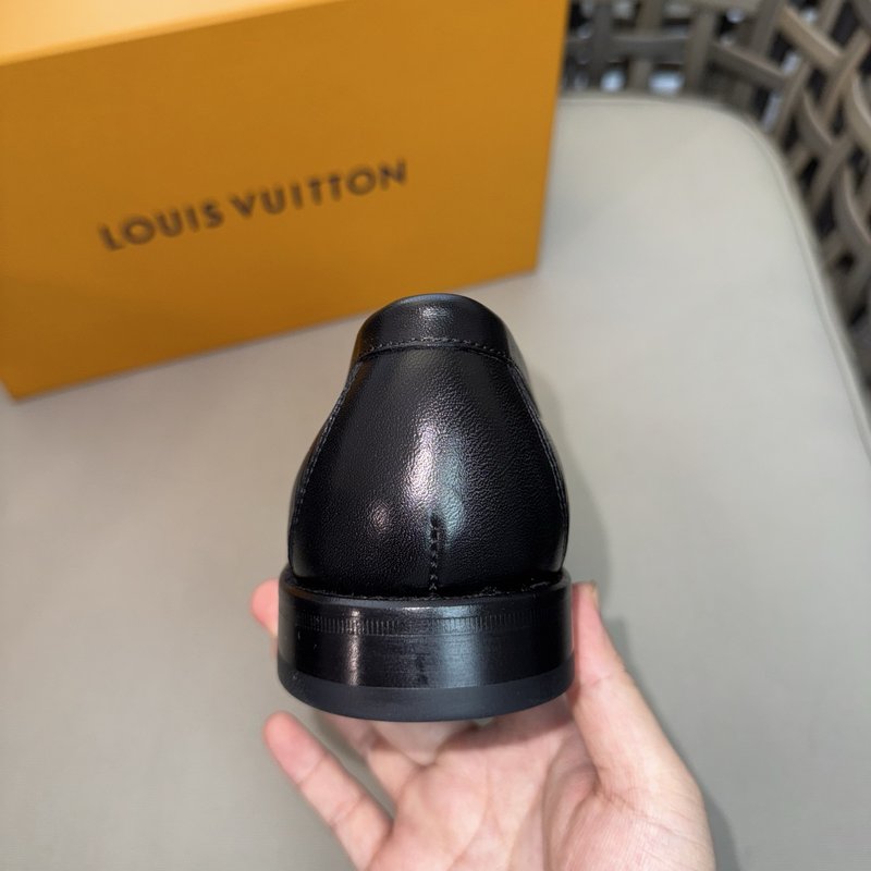 Louis Major 클래식 시리즈 블랙 소가죽 구두 001-280644