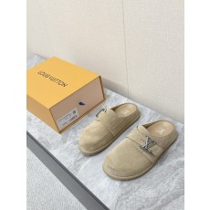 루이비통 스웨이드 뮬 슬리퍼 001-280718